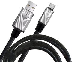 Кабель USB WUW X62 microUSB 2m 2.4A black