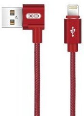 Кабель USB XO NB31 lightning 1m 2.4A L-shape red