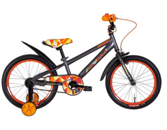 Велосипед 18" Formula SPORT 9" сірий з помаранчевим 2024