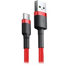 Кабель Baseus Cafule USB to Type-C 2A 2m(CATKLF-C09)червоний