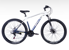 Велосипед сталь 29" SPACE NEPTUNE (035) AM DD тріскачка рама-20" біло-синій 2024