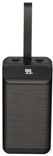 Портативний зарядний пристрій XO PR157 - 40000 mAh 3-Input PD20W + QC22.5W with light (Black)