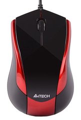 Миша A4Tech N-400-2 USB Red/Black