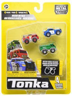 Іграшковий набір Tonka МІСЬКИЙ ТРАНСПОРТ - мікро металевий 4 елементи