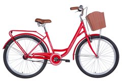 Велосипед 26" Dorozhnik CRYSTAL 2021 (красно-белый)