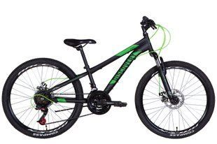 Велосипед 24" Discovery RIDER AM DD 2022 (черно-зеленый (м))