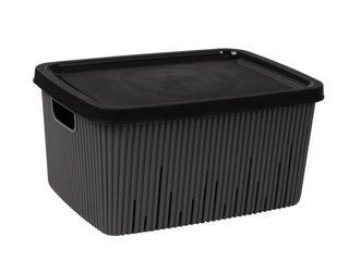 Корзина HEREVIN Grey с крышкой 7 л (161381-012)