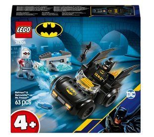 Конструктор LEGO Super Heroes Бэтмен и Бэтмобиль против мистера Фриза