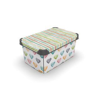 Контейнер Qutu Style Box Colored Zigzag, 10 л