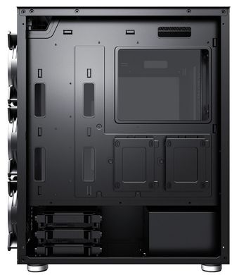Комп.корпус 1Stplayer DX-4R1-PLUS-BK Color LED Black без БП