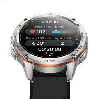 Смарт часы KOSPET Tank T3 Ultra 2 Silver (T3 ULTRA 2 SILVER)