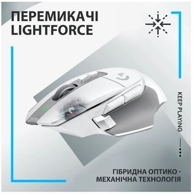Миша LOGITECH G502 X LIGHTSPEED, White (910-006189)