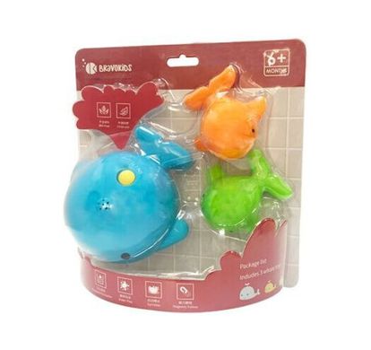 Игрушки для ванны Bravokids Семья китов (TC-05847101)