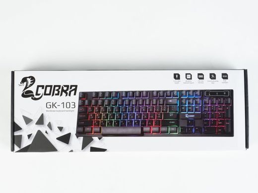 Клавиатура COBRA GK-103 Ukr Black USB
