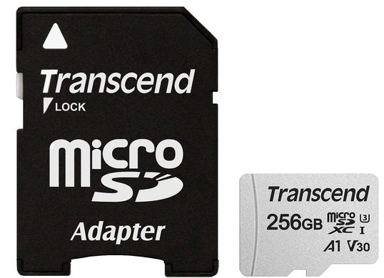 Карта памяти Transcend microSDXC 300S 256GB UHS-I U3 + ad