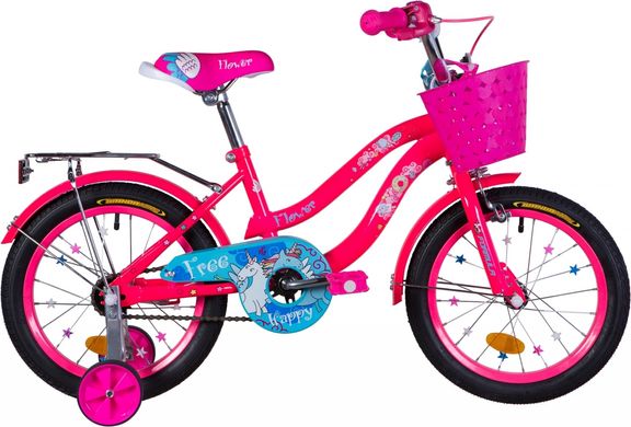 Велосипед 16" Formula FLOWER 2021 (розовый с голубым)