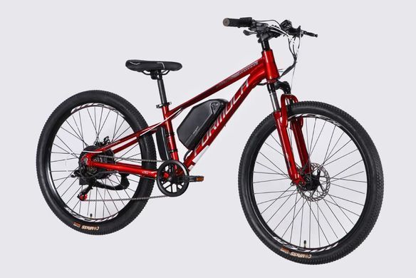 Велосипед з електроприводом 26" AL Formula eMOTION DD FR рама-13" 36B 10А*г 500Вт червоно-сріблястий 2026