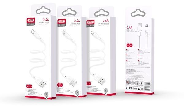 Кабель XO NB230 Rock Series USB-A to Lightning - 1m White