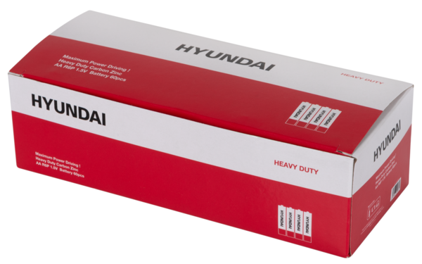 Батарейка Hyundai R6 AA Shrink 4 Heavy Duty