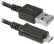 Кабель Defender USB08-03H USB 2.0 AM-MicroBM 1.0м, пакет фото 2