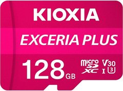 Карта памяти Kioxia Exceria plus microSDXC 128Gb Class 10 U3 V30 + ad