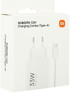 Сетевое зарядное устройство Xiaomi 33W Travel Charger Combo + кабель USB-C (BHR9956EU)