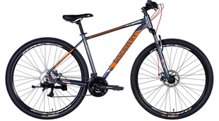 Велосипед AL 29" Discovery BASTION DD CS рама-21" сіро-помаранчевий 2025