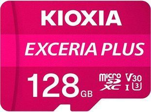 Картка пам'ятi Kioxia Exceria plus microSDXC 128Gb Class 10 U3 V30 + ad