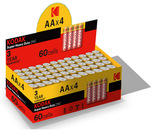 Батарейка Kodak EXTRA HEAVY DUTY R 6 коробка 1x4 шт.