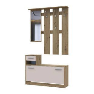Передпокій з дзеркалом Doros Alice Дуб Евок/Кашемір 100х25х182.9 DRS-011755 (44900360)