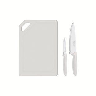 Набір ножів Tramontina Plenus light grey, 3 предмети