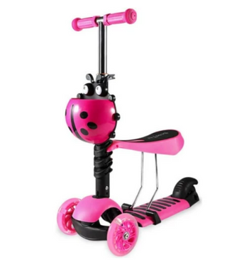 Самокат 5в1 WEIINAI BAQ-215 Pink (6948679457500)