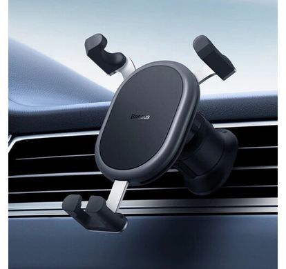 Автотримач Baseus Stable Gravitational Car Mount (Air Outlet version) Black (SUWX000001) K