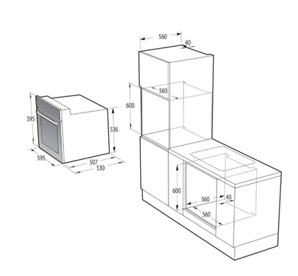 Духова шафа GORENJE BO6635E01B Black (BG-6A29C4E6)