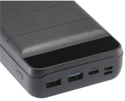 Портативний зарядний пристрій Yenkee YPB 3010-30000 mAh Li-pol+TYPE-C (Black)