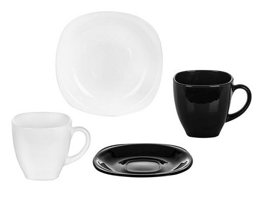 Сервиз чайный Luminarc CARINE BLACK&WHITE, 12 предметов