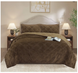 Покривало Soho Velvet Vip Romb Latte 220x240 см коричневе фото 1