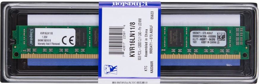 ОЗП Kingston DDR3L 1600 8Gb 1.35V (KVR16LN11/8)