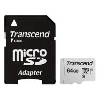 Картка пам'ятi Transcend microSDXC 300S 64GB UHS-I U1 + ad