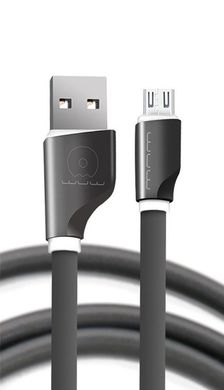 Кабель USB WUW X36 microUSB 1m 2.4A black