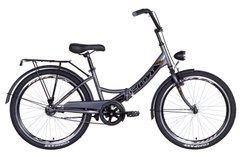 Велосипед 24" Formula SMART с фонарём 2021 (сіро-чорний)