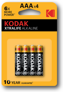 Батарейка Kodak XTRALIFE LR03 1x4 шт. блистер