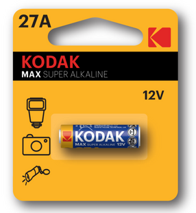 Батарейка Kodak MAX alk K 27 A (12V) 1 шт.