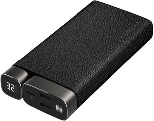 Зарядний пристрій Puridea X02 20000mAh Li-Pol +TYPE-C Leather Чорний