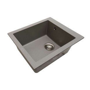Кухонная мойка Ventolux AMORE (GRAY QUARTZ) 500x410x190