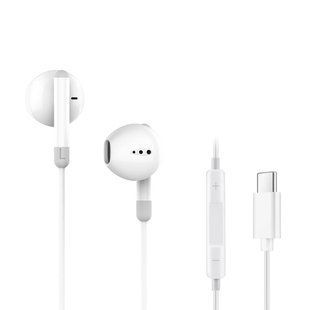 Наушники ERGO VM-730 Type-C Earphones White