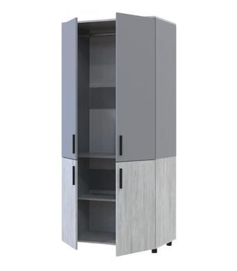 Шафа для одягу Doros Торн Сосна Натті/Сірий 2 (DRS-012003)