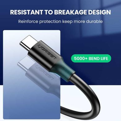 кабель Ugreen US184 USB 3.0 - Type-C Cable 1м (чорний)