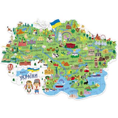 Пазл Dodo Карта Украины, 100 шт (300267)