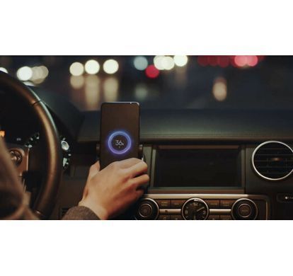 Индукционное автомобільное зарядное устройство Xiaomi Mi 3A 20W черное